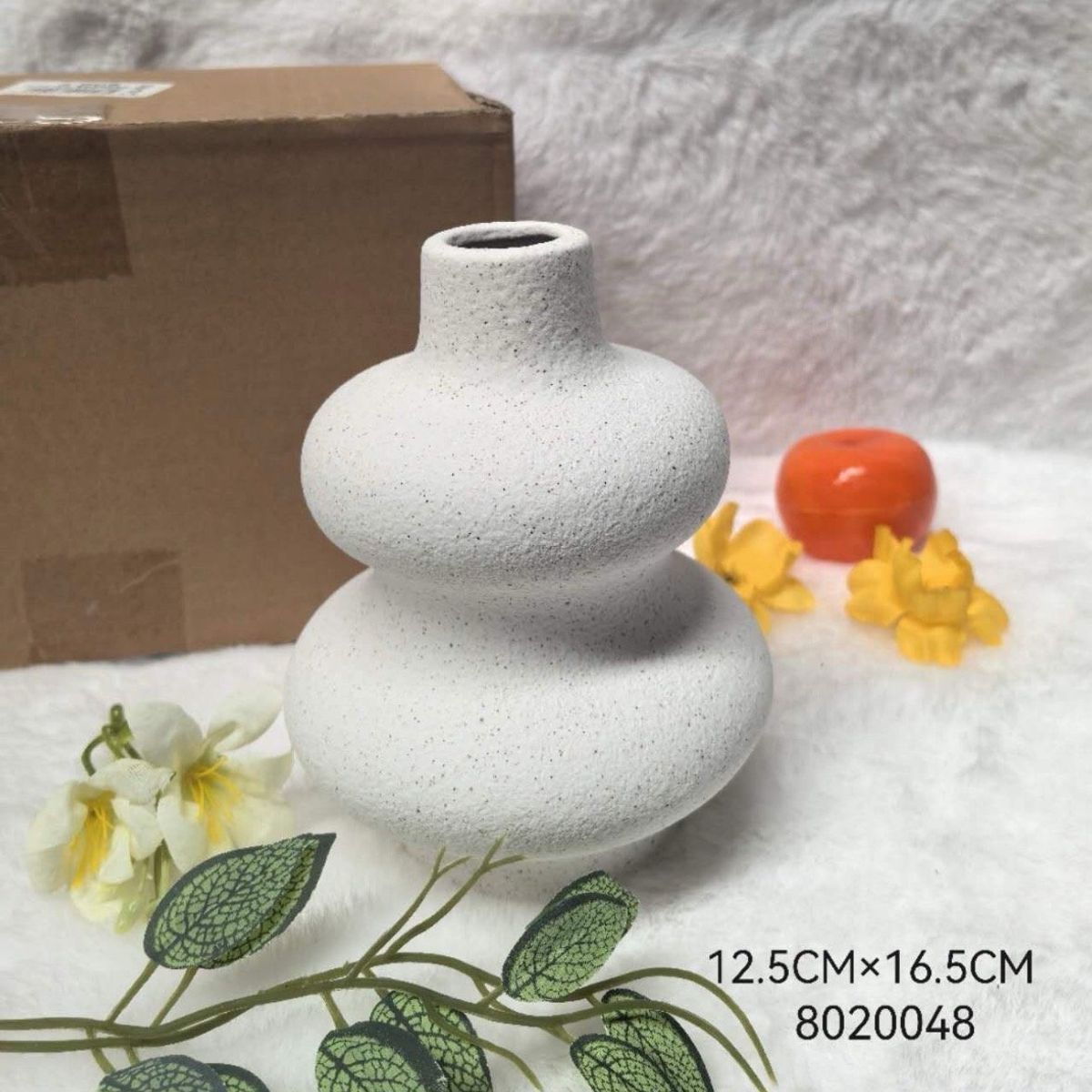 GENERICO - Jarrón Adorno Decorativo Hogar Figura 12×15cm A4