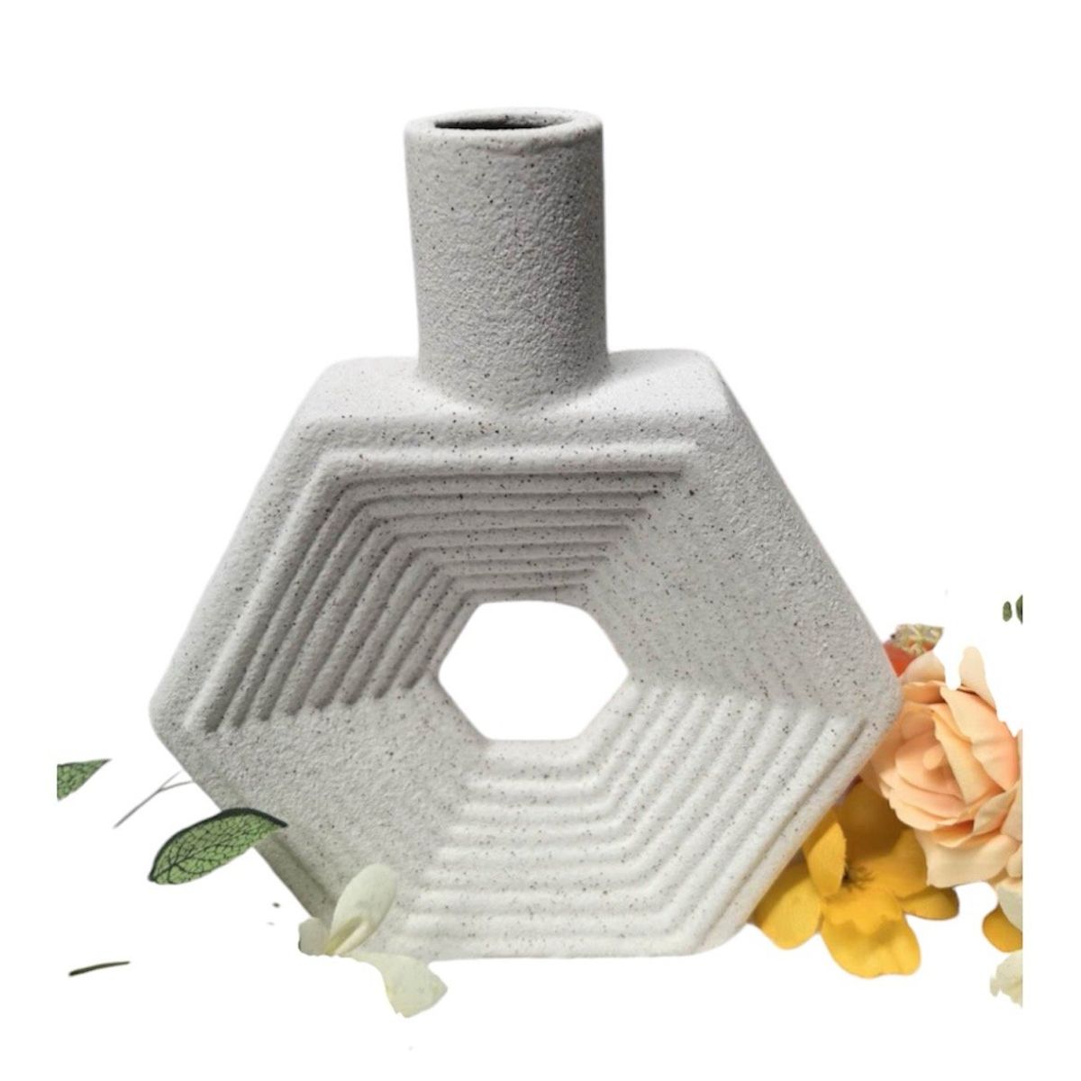 GENERICO - Jarrón Adorno Decorativo Hogar Figura 17×20cm A6