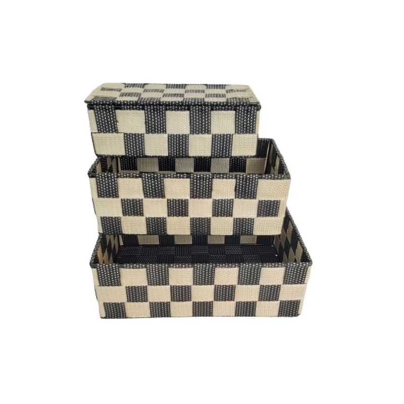 GENERICO - Set 3 Cajas Organizador Baño Cocina Closet Maquillaje Escritorio