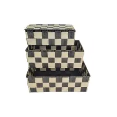 GENERICO - Set 3 Cajas Organizador Baño Cocina Closet Maquillaje Escritorio