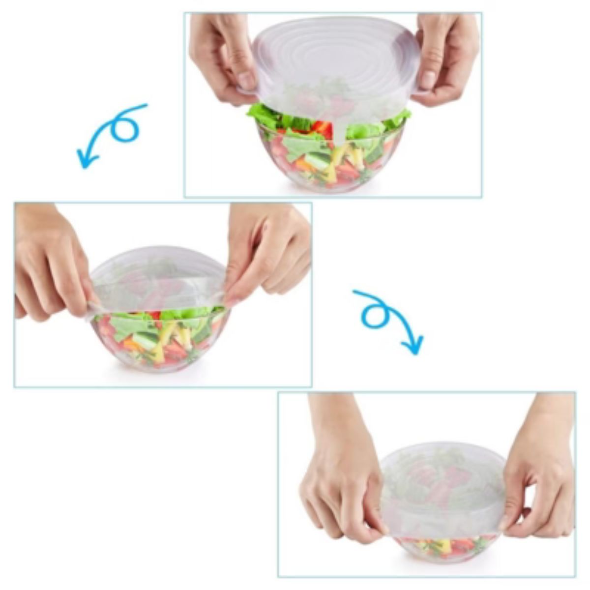 GENERICO - Tapas Elásticas de Silicona Reutilizable