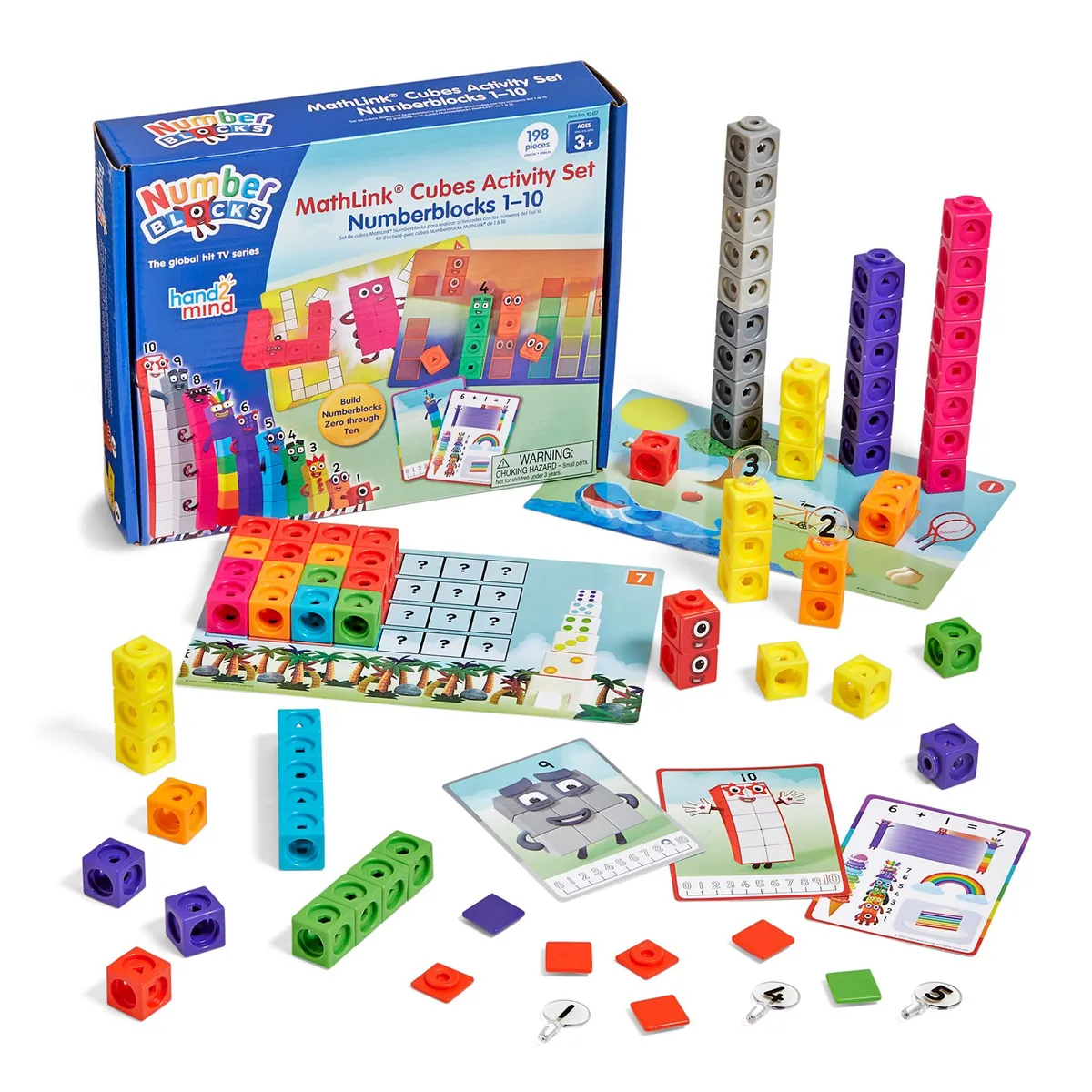 LEARNING RESOURCES - Numberblocks Set Cubos Educativos Matemáticas 1-10, 198 Pzs