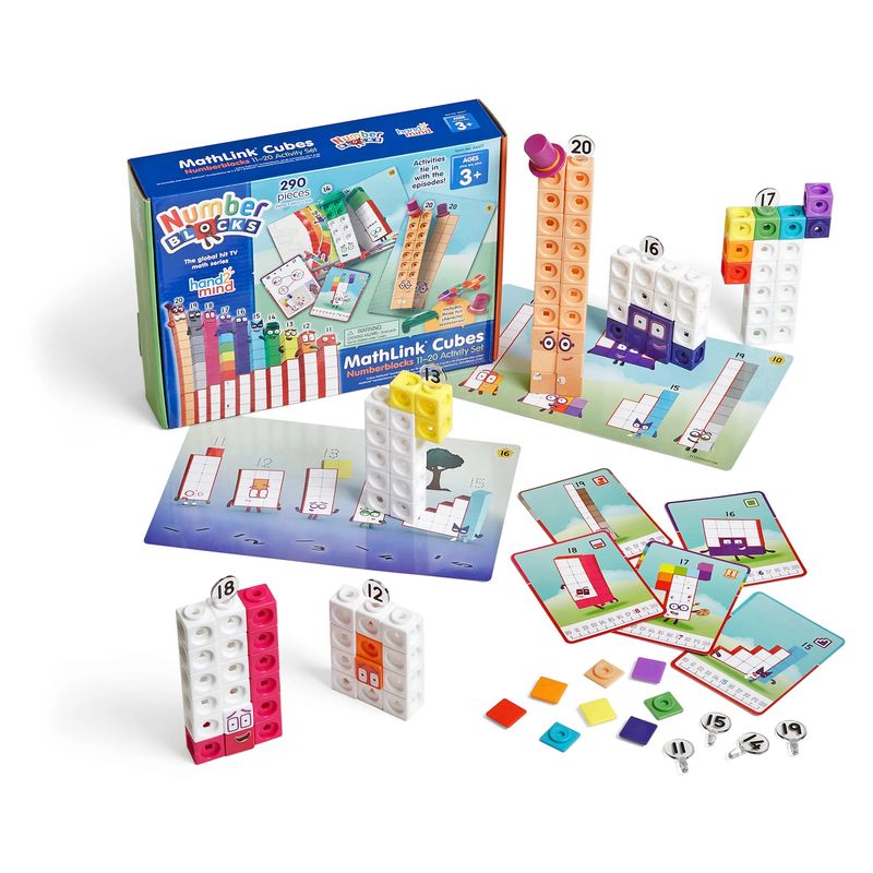 LEARNING RESOURCES - Numberblocks Set Cubos Educativos Matemáticas 11-20, 290 Pzs
