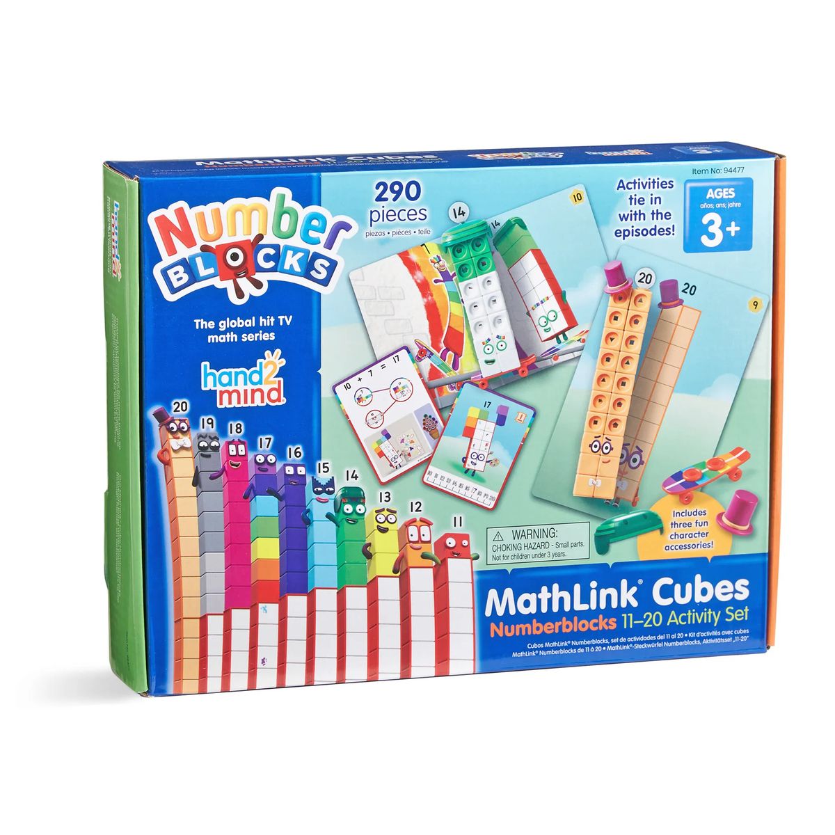 LEARNING RESOURCES - Numberblocks Set Cubos Educativos Matemáticas 11-20, 290 Pzs
