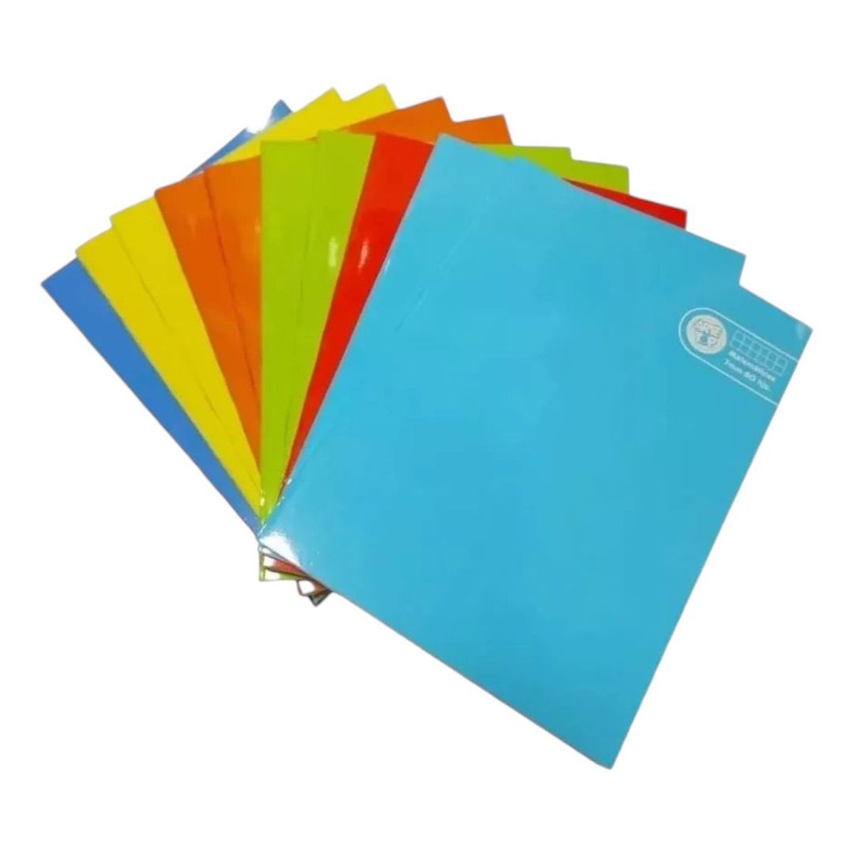 GENERICO - Pack 8 Cuaderno College 7 Mm 80hjs Liso Tapa Brill Arte Top