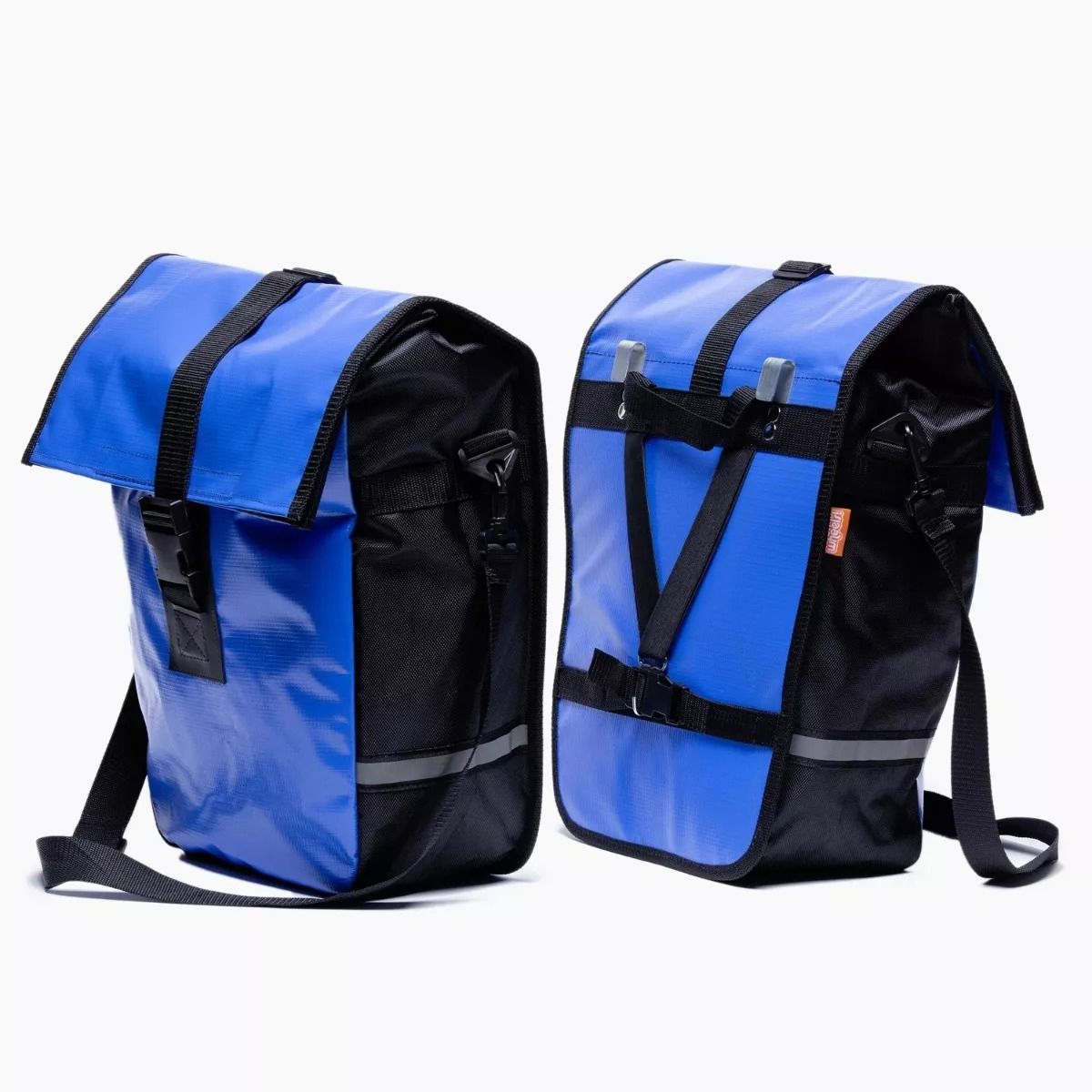 GENERICO - Alforja Doble Impermeable Bicicleta 74 Litros Azul