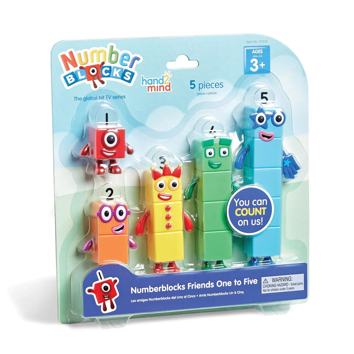 LEARNING RESOURCES - Numberblocks Figuras del 1 al 5 Educativo Original Hand2Mind