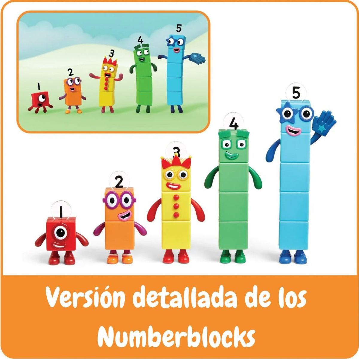 LEARNING RESOURCES - Numberblocks Figuras del 1 al 5 Educativo Original Hand2Mind
