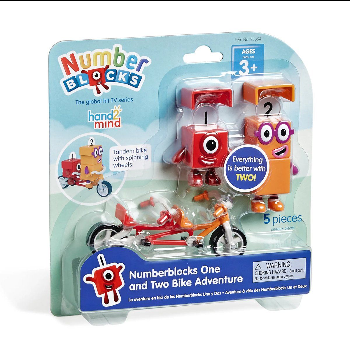 LEARNING RESOURCES - Numberblocks Figuras 1 y 2 Educativo - Aventura en Bicicleta