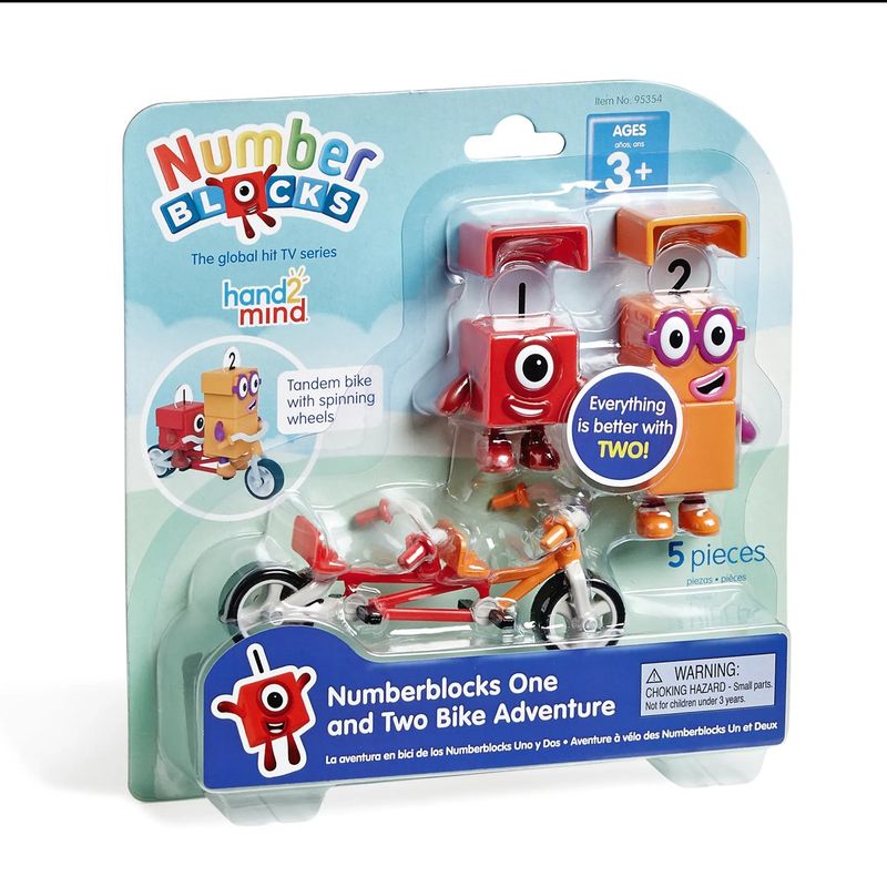 LEARNING RESOURCES - Numberblocks Figuras 1 y 2 Educativo - Aventura en Bicicleta