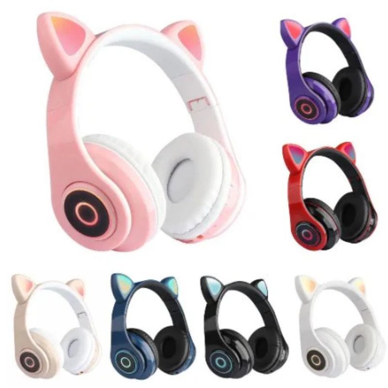 GENERICO - Audífonos de Gatito Bluetooth 5.0