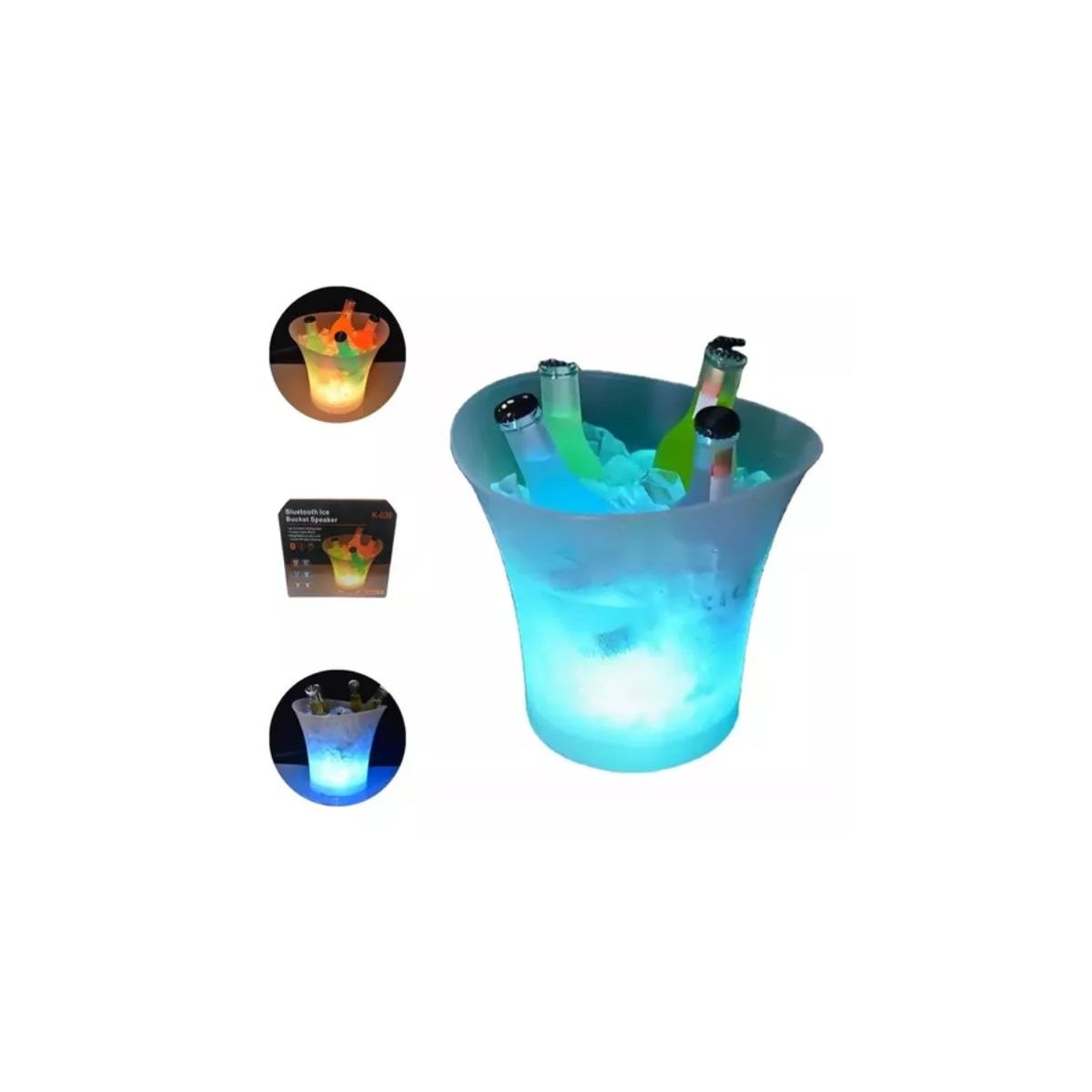 GENERICO - Parlante Y Luces Led Bluetooth Bar Hiela Parlante 5L