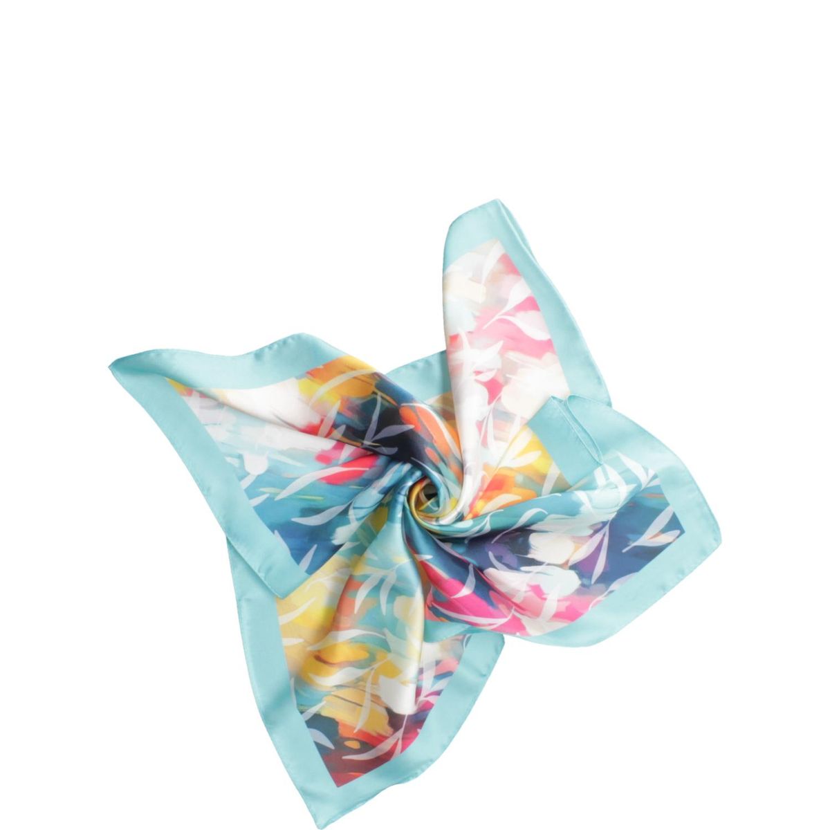 POLLINI - Pañuelo Mujer Print Turquesa Pollini