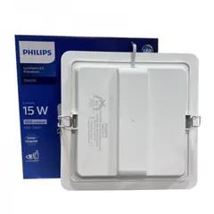 PHILIPS - Panel Plafón Empotrado Cuadrado Alta Eficiencia 15w Luz Fria