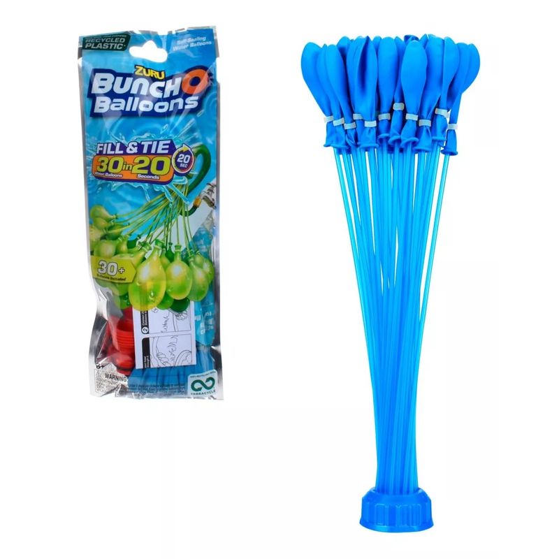 GENERICO - Pack 1 Boquilla Con Bombas De Agua Bunch O Balloons Celeste