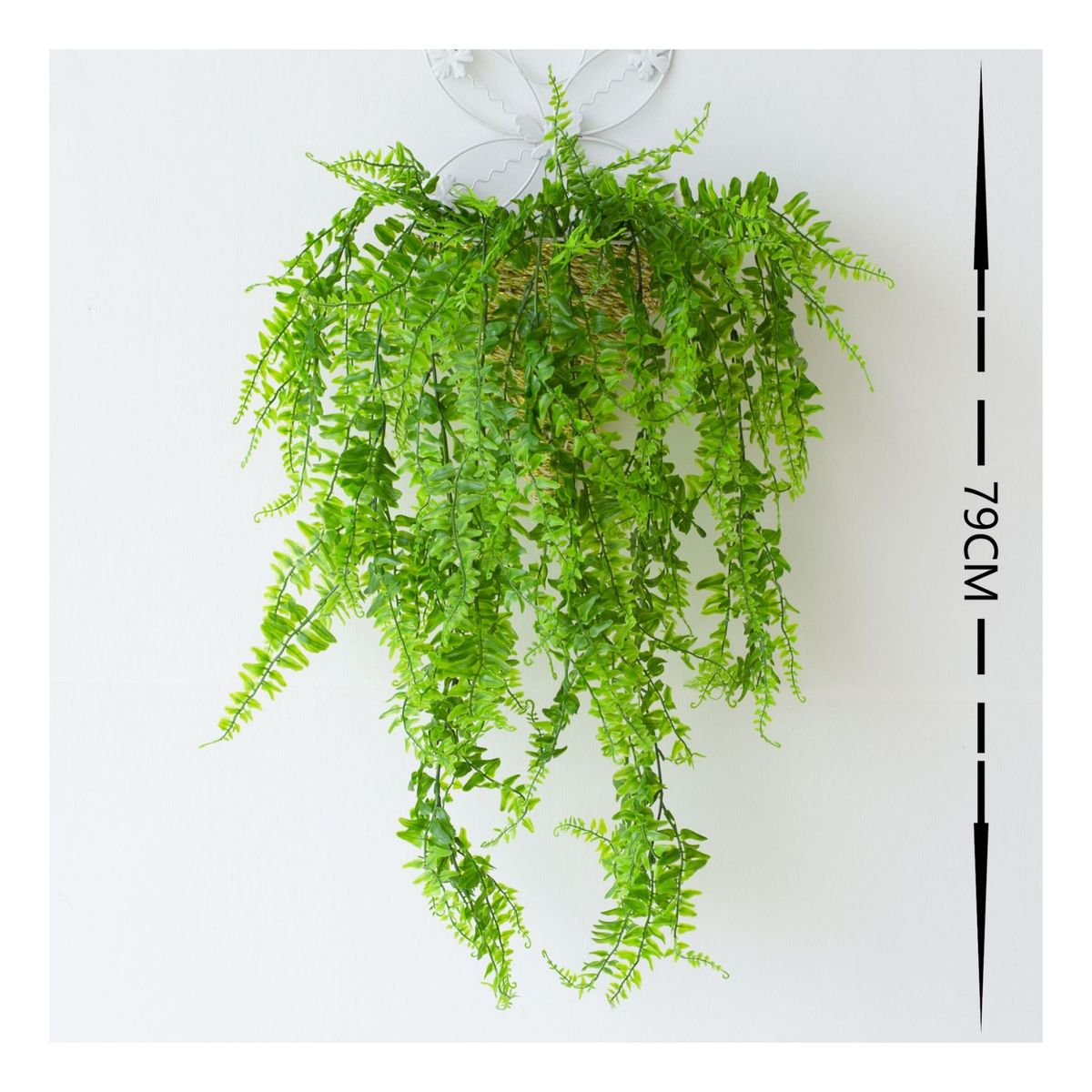 ATURE - Set 4 Ramos Hierba De Vid Artificial Colgantes De Pared