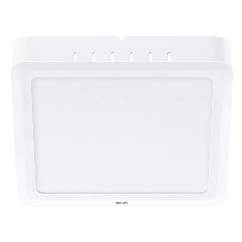 PHILIPS - Set 2 Plafón Sobrepuesto Cuadrado Philips Alta Eficiencia 15w Luz Fria