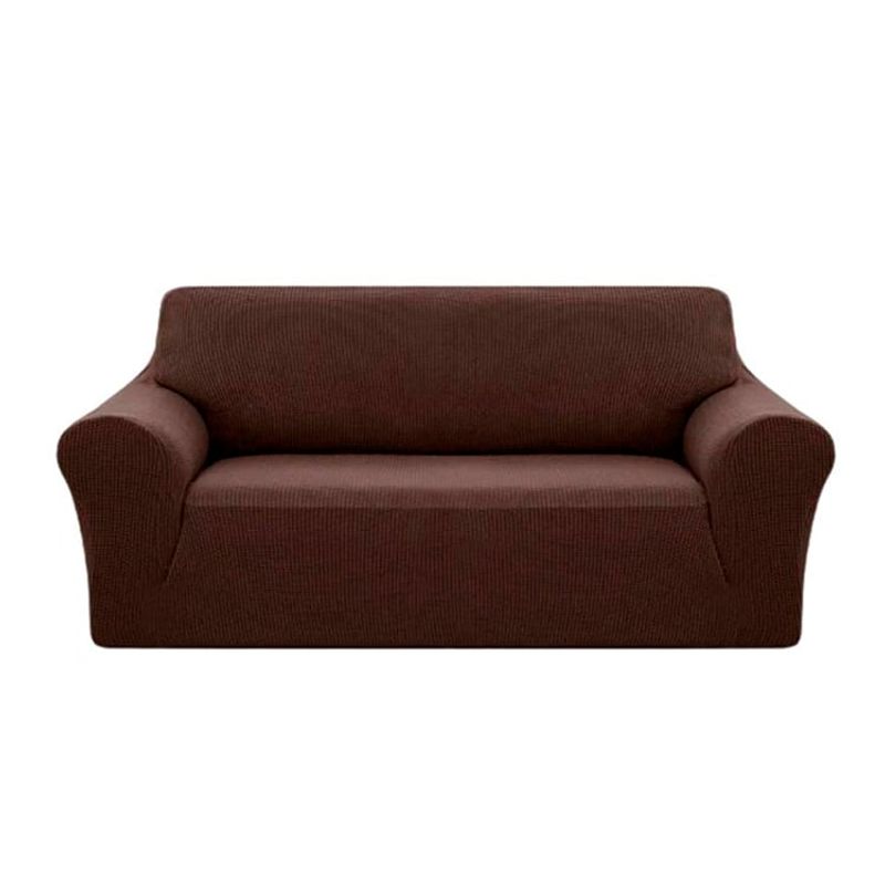 DEWINNER - Funda Cubre sillon sofa elasticado cafe 3 cuerpos