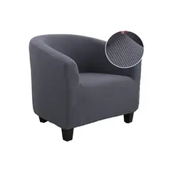 DEWINNER - Funda Cubre sillon sofa elasticado gris 1 cuerpo