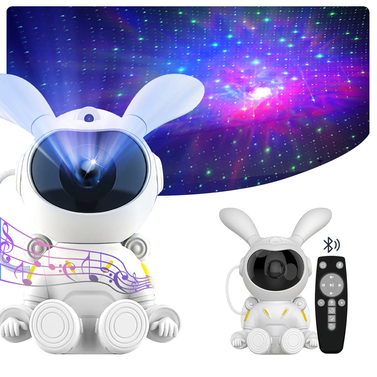 VIDITA - Proyector Lámpara Luz Led Galaxia Astronauta Con Bluetooth