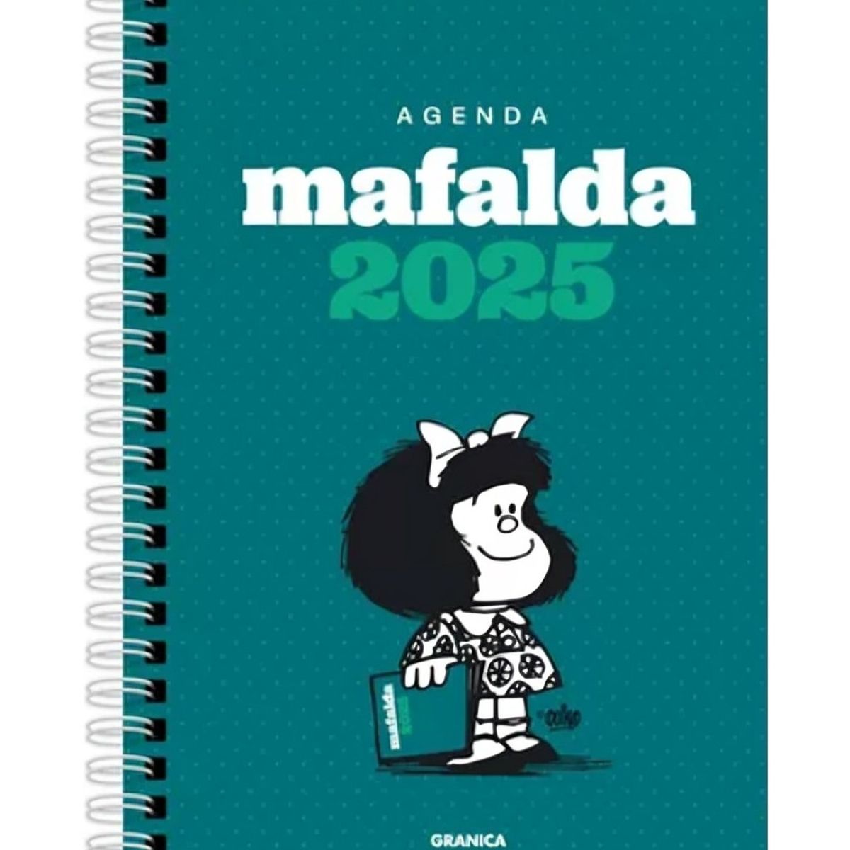 TOP10BOOKS - LIBRO Mafalda 2025 Anillada Columna Verde - Mafalda 2025 Anillada Columna Verde