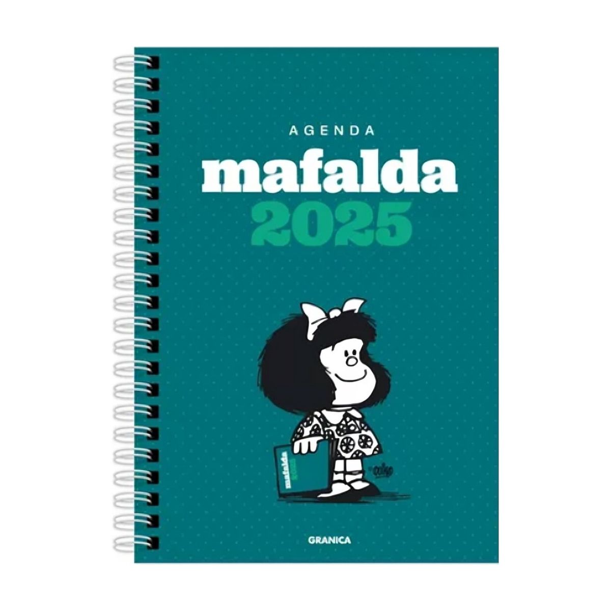 TOP10BOOKS - LIBRO Mafalda 2025 Anillada Columna Verde - Mafalda 2025 Anillada Columna Verde