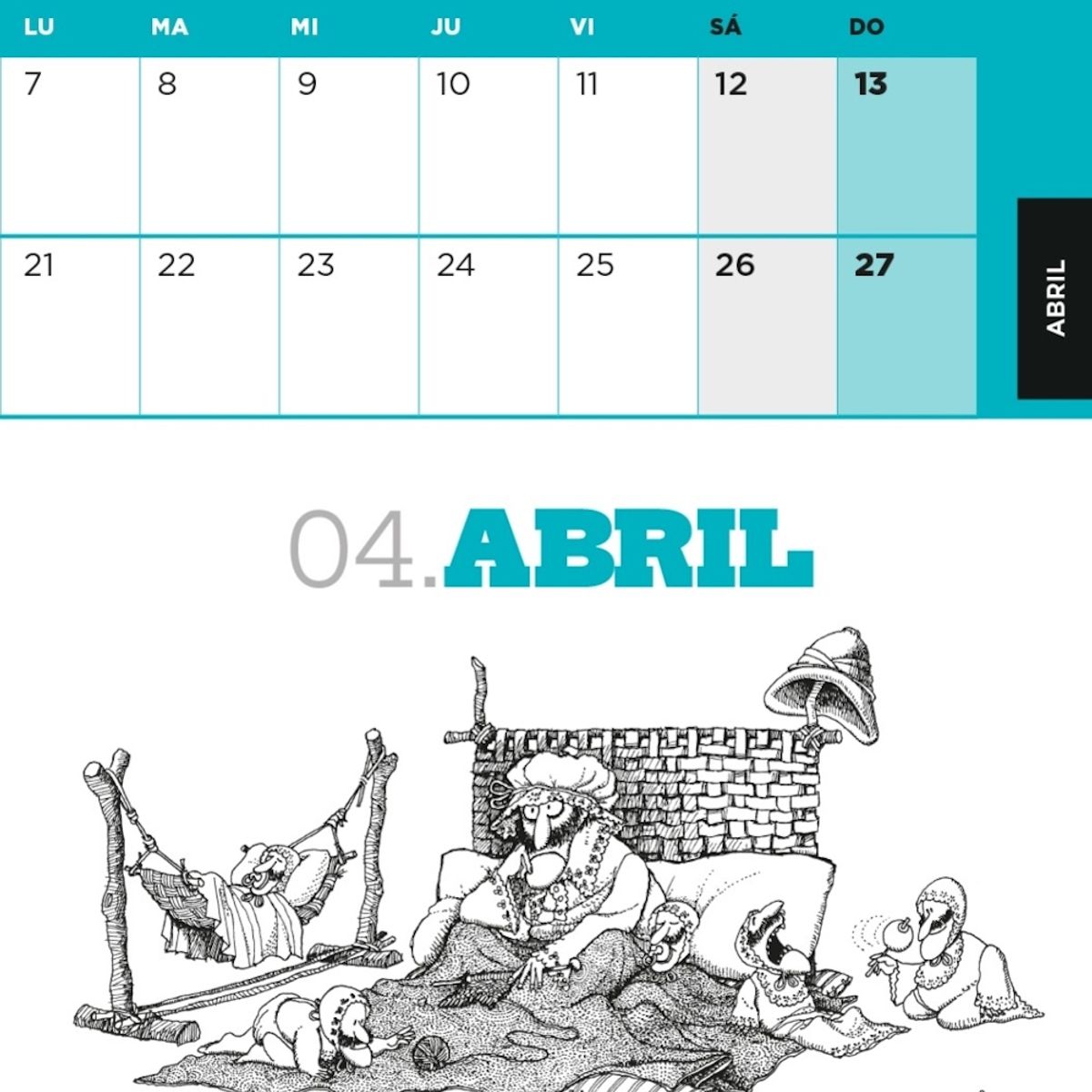 TOP10BOOKS - LIBRO Quino 2025 Encuadernada Turquesa - Quino 2025 Encuadernada Turquesa