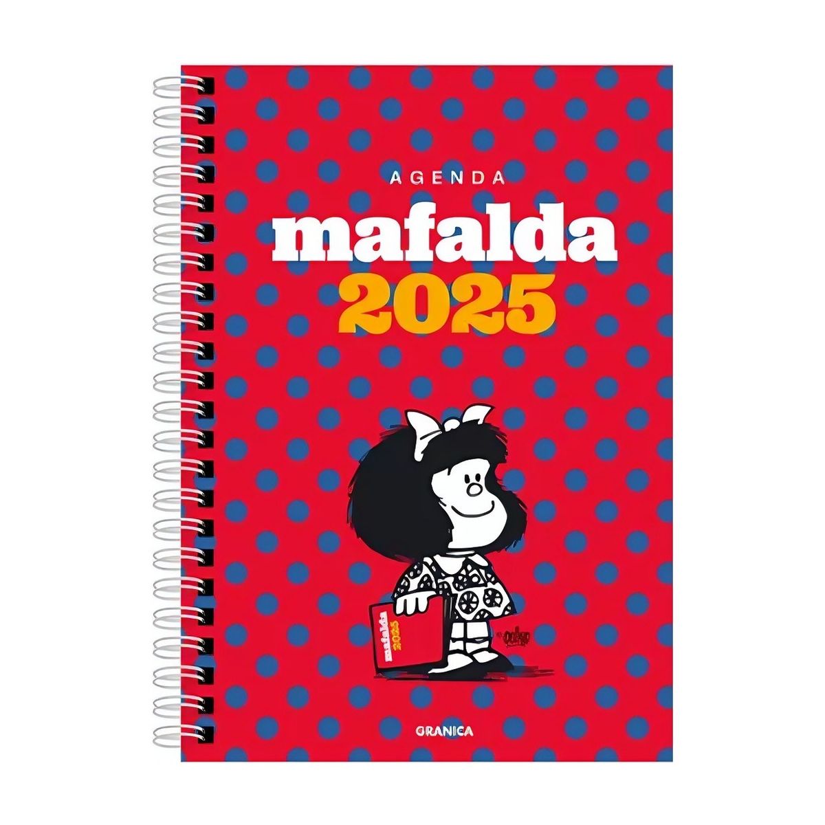 TOP10BOOKS - AGENDA MAFALDA 2025 ANILLADA COLUMNA ROJA / GRANICA / QUINO