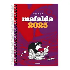 TOP10BOOKS - AGENDA MAFALDA 2025 ANILLADA FEMINISTA VIOLETA-ROJO / GRANICA / QUINO