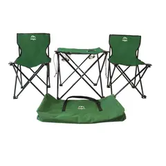 GENERICO - Juego De Mesa Con Sillas Plegables Miglu Green