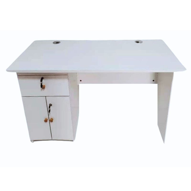 GENERICO - Escritorio blanco 120 cm Funcional armado bilateral