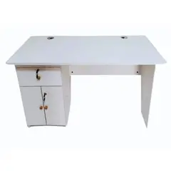 GENERICO - Escritorio blanco 120 cm Funcional armado bilateral
