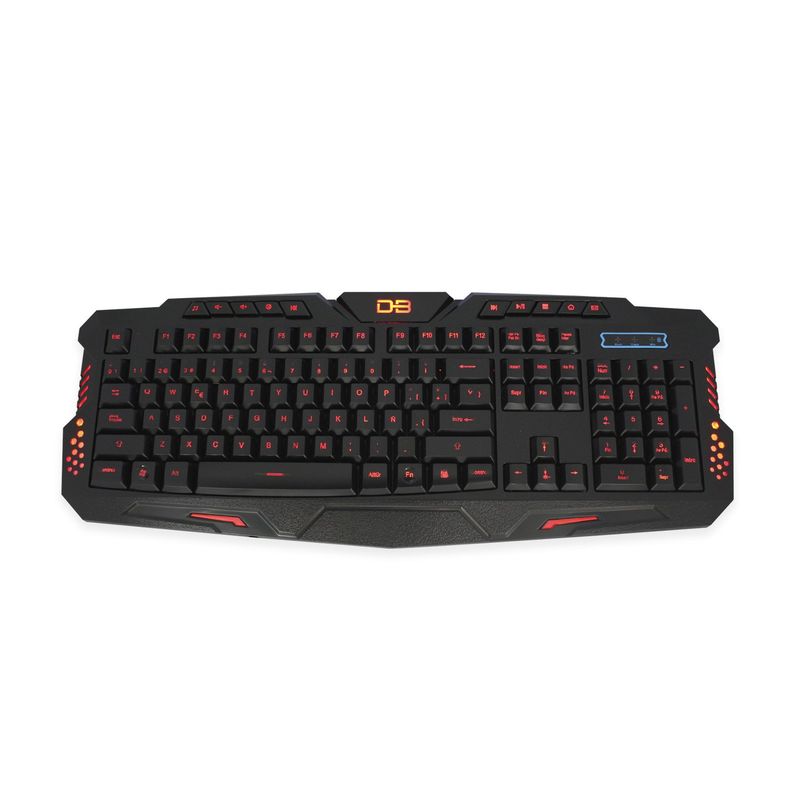 DBLUE - Teclado Gamer Pc Usb Iluminación Rojoazulpurpura - SC