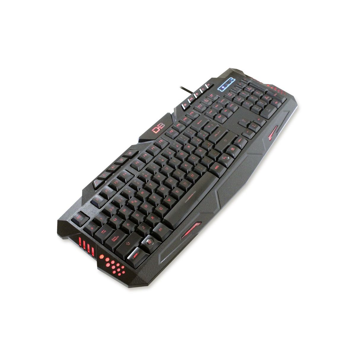 DBLUE - Teclado Gamer Pc Usb Iluminación Rojoazulpurpura - SC