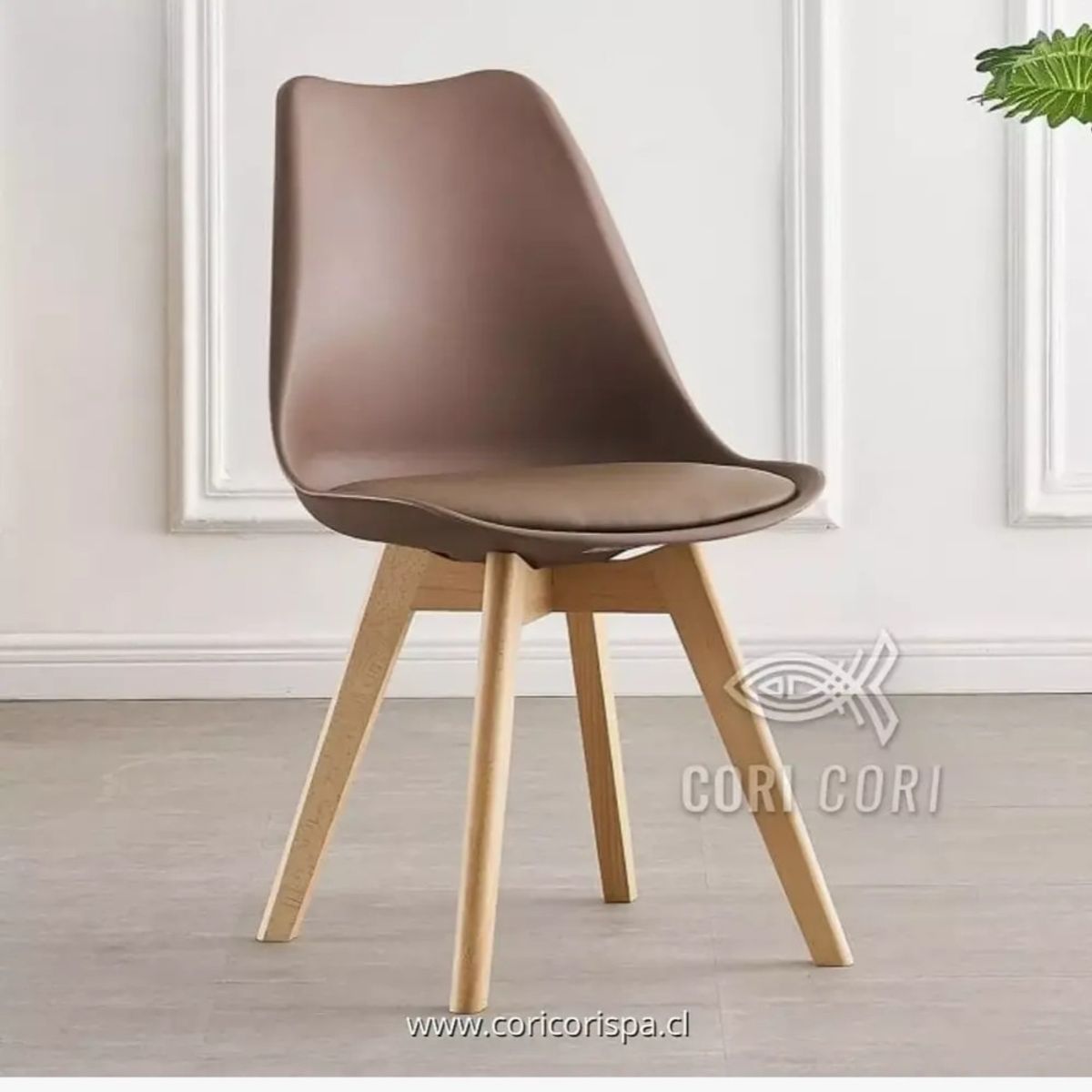 CORI CORI - Pack 4 Sillas Tulip Chocolate