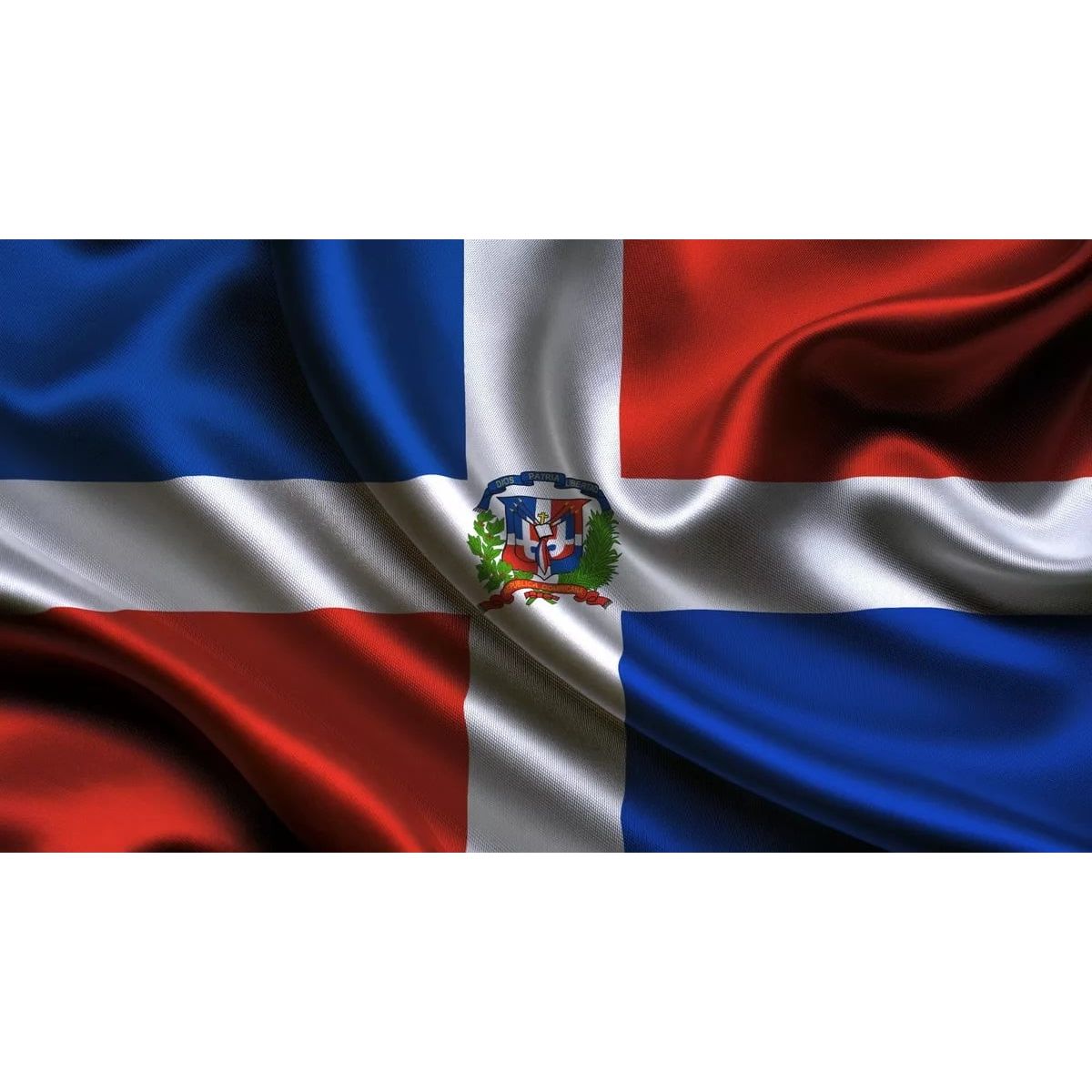 GENERICO - Bandera Estampada República Dominicana- S0001RD