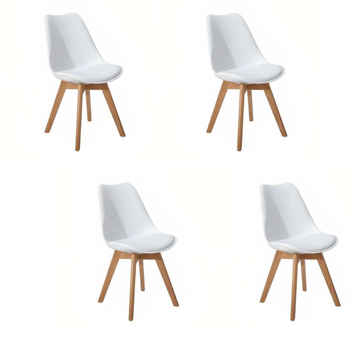 CORI CORI - Pack 4 Sillas Tulip Blanca