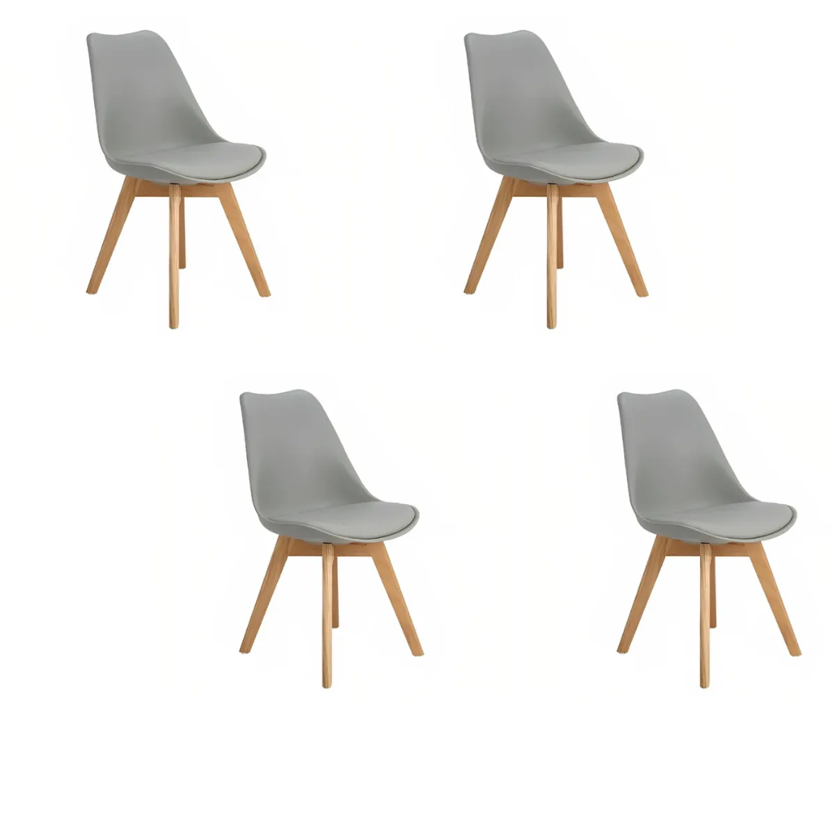 CORI CORI - Pack 4 Sillas Tulip Gris