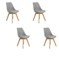 Pack 4 Sillas Tulip Gris