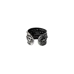 ANDREA COGGIOLA JOYAS - Aro Bidu Étnico Estrellitas Envejecido Plata Fina 925