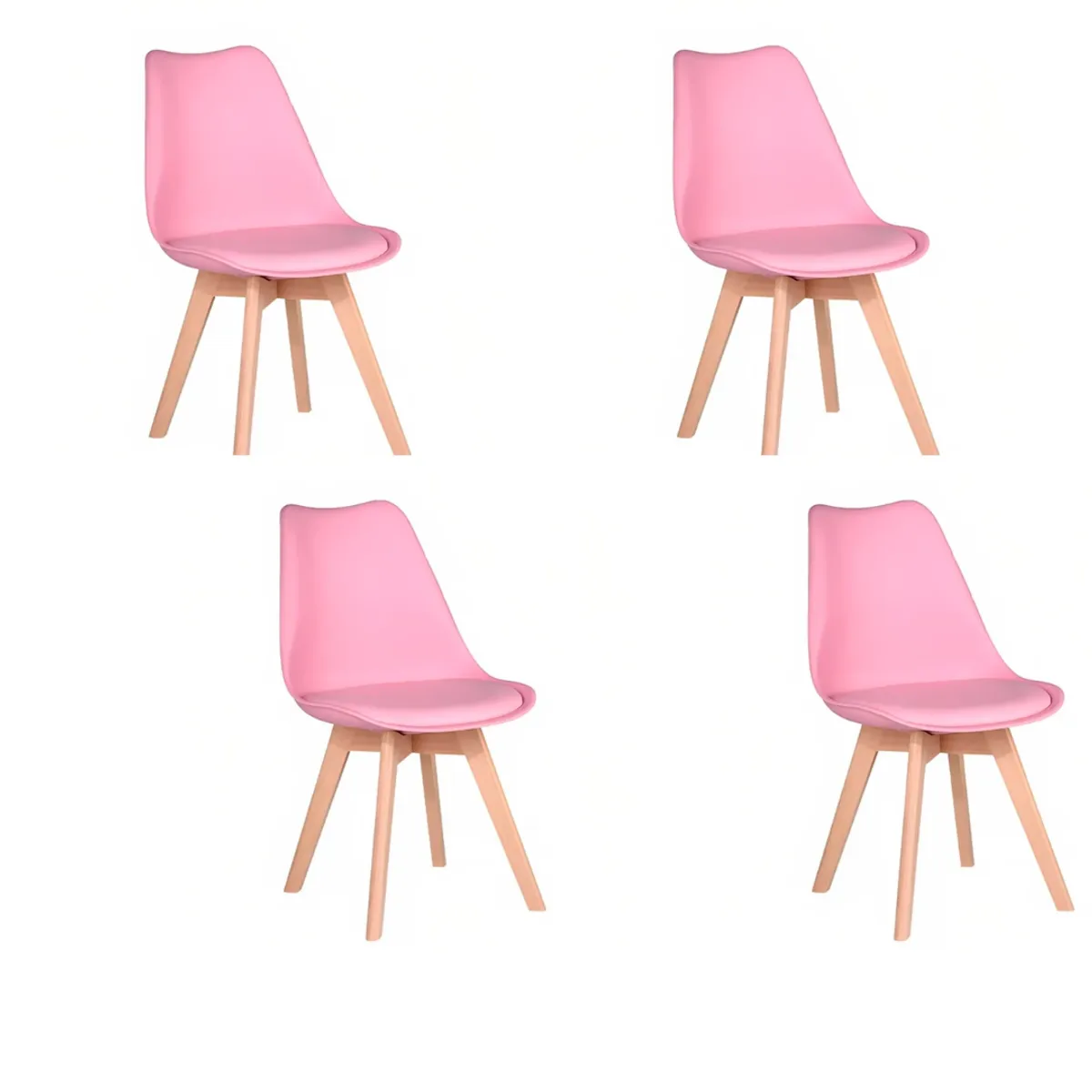 CORI CORI - Pack 4 Sillas Tulip Rosa
