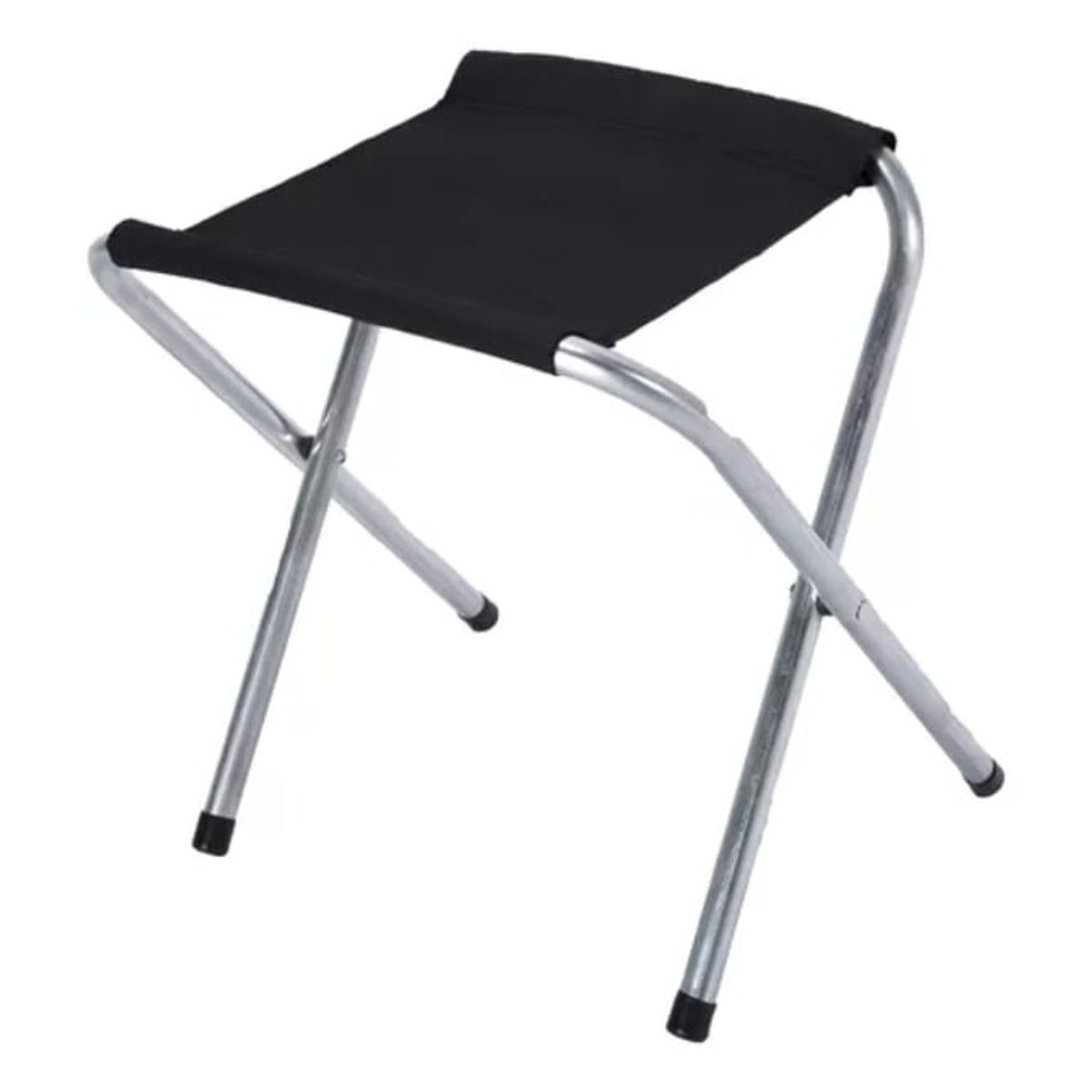 GENERICO - Silla Asiento Banquito Plegable Camping Pisos Negro
