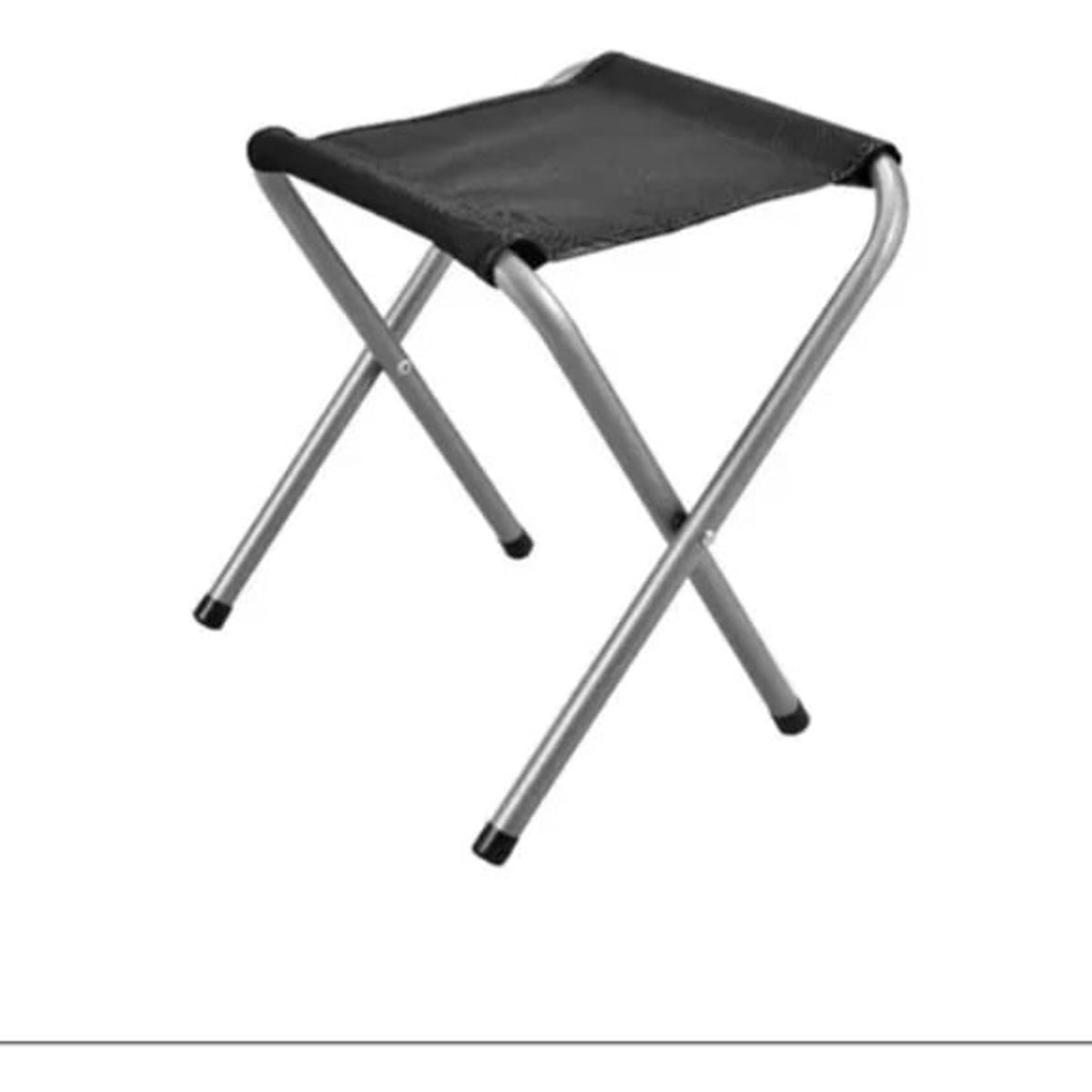 GENERICO - Silla Asiento Banquito Plegable Camping Pisos Negro