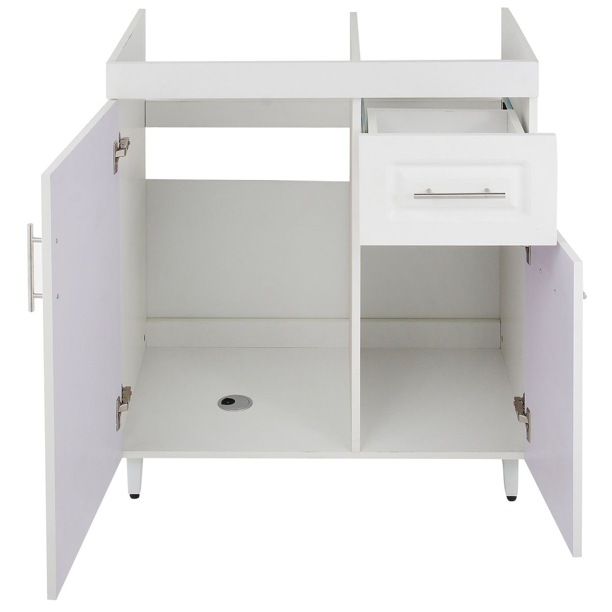 DOMSA - Mueble base para lavaplato Domsa PVC-PD-80 Blanco 80x90x47cm
