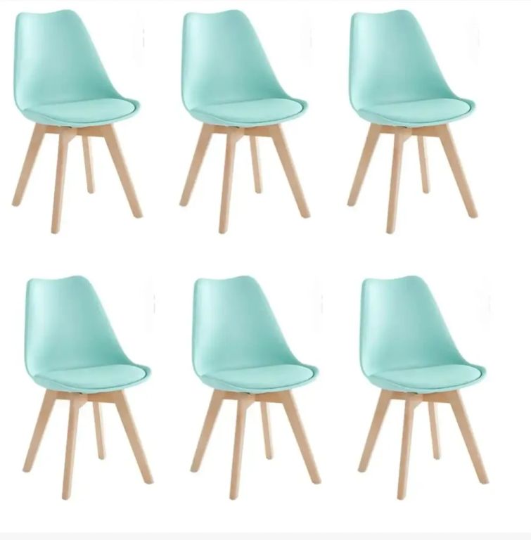 Pack 6 Sillas Tulip Menta