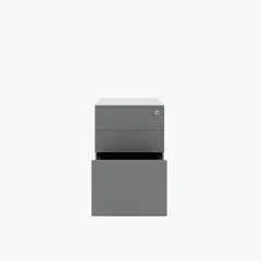 FORM OFFICE - Cajonera Metálica Móvil 39x50x60 cm Gris Claro Form