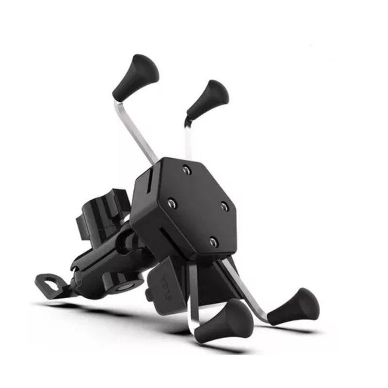 GENERICO - Soporte Porta Celular Para Moto Ccargador Usb Súper Agarre