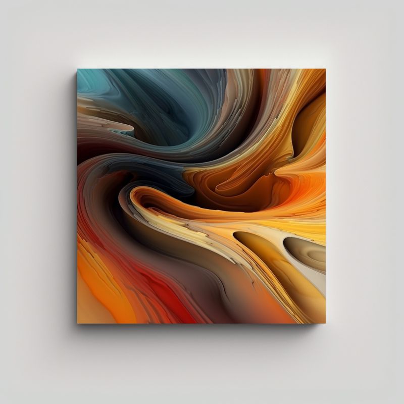 GENERICO - Pinturas De Decoración Abstracta Impactantes Y 60x60 Cm
