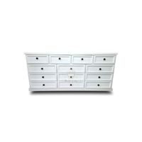 GRAN CÓMODA MADERA DE 13 CAJONES DE 2 METROS + TIRADOR NOGAL