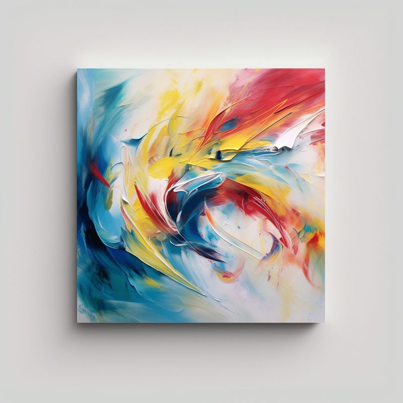 GENERICO - Cuadros Abstractos De Arte Moderno Estético: 60x60 Cm